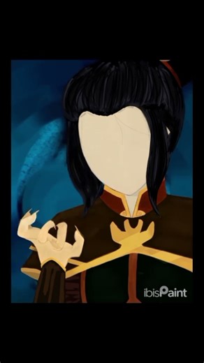 drawing Azula cuz she is my favorite villain🔥💙🩵🔵#shorts #art #youngartist #azula