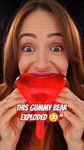 This Gummy Bear EXPLODED 😳” #asmr