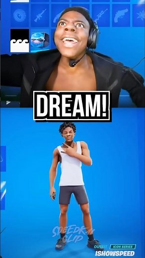 IShowSpeed React to his Skin in Fortnite!😆