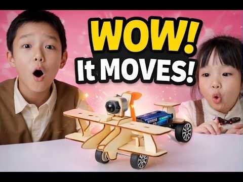 ✈️⚙️ Electric Glider Plane DIY | Fun Science Toy for Kids