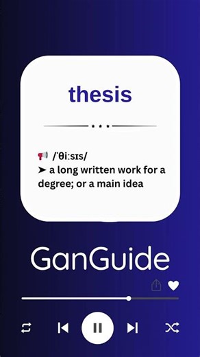 B2 English Word: THESIS | Meaning & Pronunciation