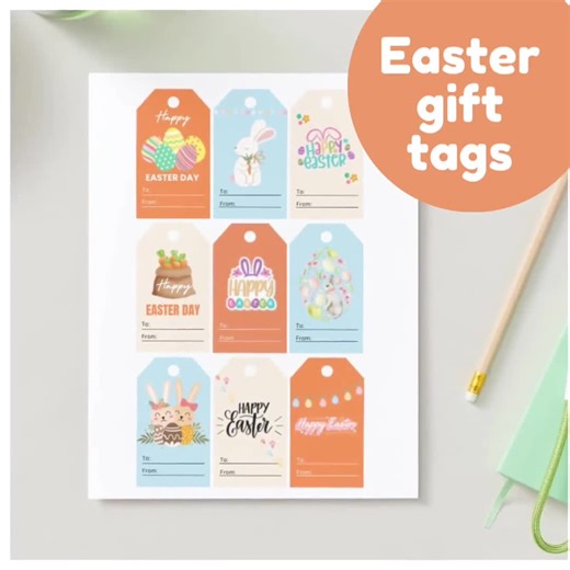 Printable Easter Bunny Gift Tags for Sunday School, Class Crafts & Party Favors - Etsy UK