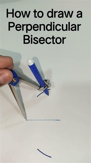 How to draw a Perpendicular Bisector #geometrix #mathematics #construction #perpendicularbisector