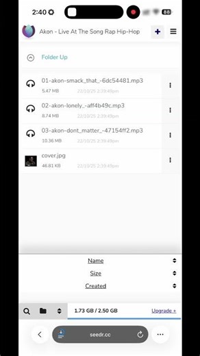 Download torrent file to ios/iphone from seedr