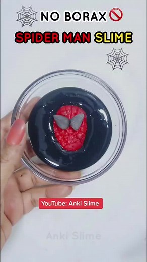 Spider Man Slime 🕸 NO BORAX 🚫 💦 👅 #fyp #fypシ #foryou #foryoupage #noboraxslime #slimeasmr #slimetutorial #slimewithoutborax #noactivatorslime #slime #slimevideos #slime❤️ #spiderman #spidermanslime #slimemixing