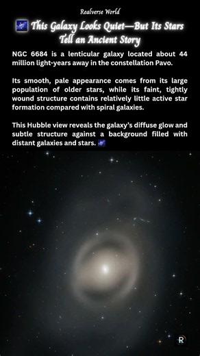 Why Does This Galaxy Look So Smooth and Faint? 🤯 #space #cosmicexploration #spacefacts