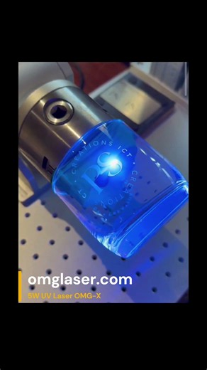 Glass Engraving by 5 Watt UV Laser Engraver OMG-X: Insane Precision!