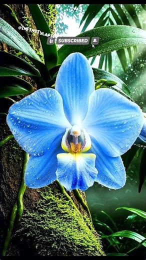 Watch a Blue Orchid Grow & Bloom on a Giant Rainforest Tree 💙🌴