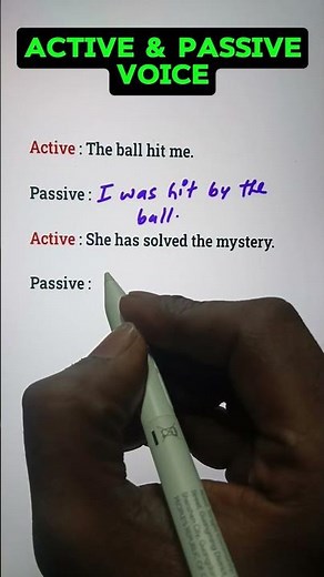 Active & Passive Voice 💯🧑‍🎓👍 #english #education