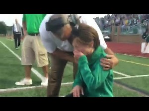 Water boy scores touchdown of lifetime