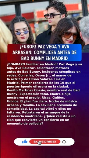 🔥Paz Vega (50) PRIMER CONCIERTO DE BAD BUNNY (2026) #UltimaHora #España