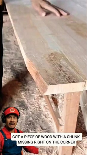 The genius way to fix a chipped wood corner 🪵 #diy #woodworking #lifehacks
