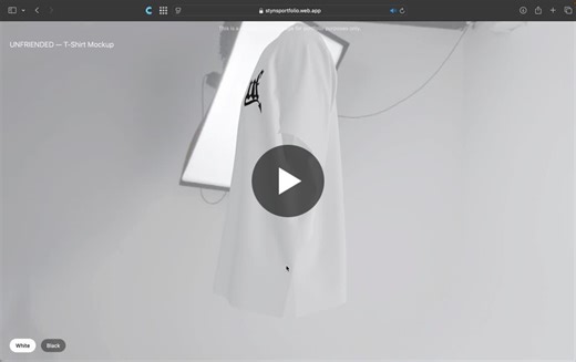 3D product web visualization for apparel. A web-based mockup to present clothing for production or launch. | Arno Styns
