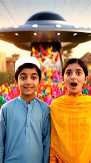 👽 UFO Landed in Village!? | Alien Chickens Attack 🐥 #shorts #viral