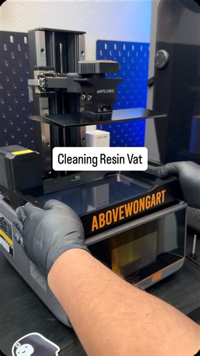 Michael Wong on Instagram: "Cleaning resin vat on my Photon Mono M7 Pro by @anycubicofficial #3dsculpting #3dprinting #resin3dprinting #anycubic"