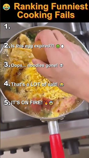 Ranking the Funniest Cooking Fails! 🍳😂 #shorts #cookingfails #funnymoments