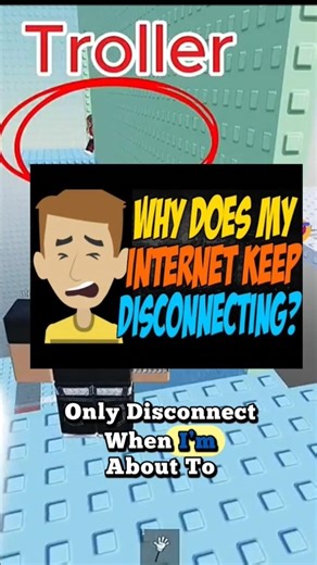 My Internet are Disconnect 😭 #roblox