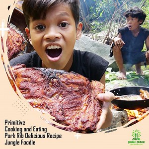 110K views · 1.6K reactions | Primitive Cooking and Eating Pork Rib Delicious Recipe - Jungle Foodie | Junglefoodie | Facebook