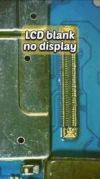 REPLACE SOCKET AND FIX LCD BLANK SCREEN, NO DISPLAY #repair #lcd #nodisplayfix