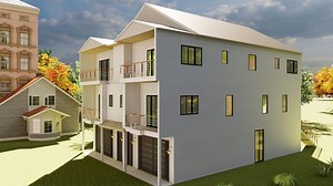 40'x55' Duplex Design Plans | 4304 Sqft Rentable Area | 2 Units W/garages, Elevators & Balconies - Etsy