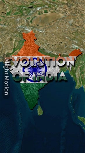 Evolution of India #history #geographythroughmaps #geography #india #edit #map #viral #shorts
