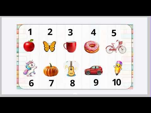 Counting 1 to 10 with Fun Objects! 🧸 Easy for Toddlers