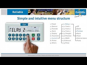 N-Series Batch Controllers simple and intuitive menu structure