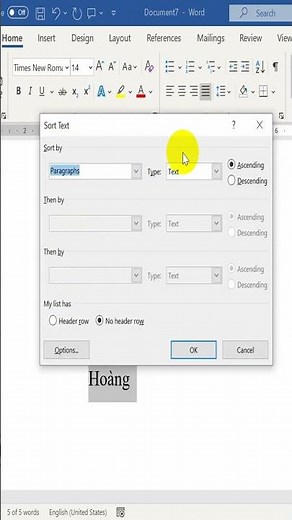 How to sort alphabetically in Word #viral #shorts #wordtips