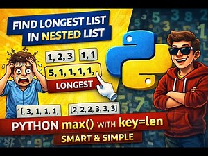 Find the Longest List in Python Nested List | Python max() with key=len Explained