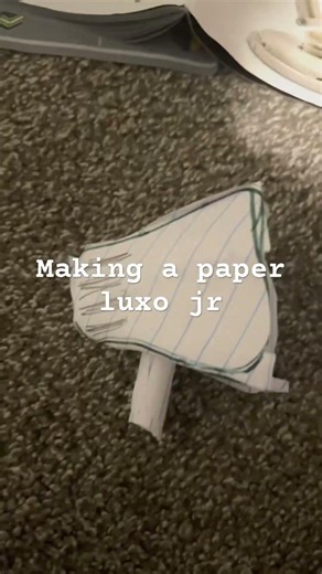 Making a paper luxo jr