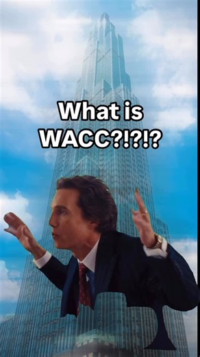 𝗠𝗶𝗸𝗲 - Finance|able CEO | 10k+ Trained on Instagram: "WACC (Weighted Average Cost of Capital) is a concept that causes a TON of confusion. It’s usually taught with formulas and a bunch of finance theory, but the underlying point is often missed when this concept is explained. The critical thing to understand here is that any asset is by definition funded by capital (typically debt and equity). And further any capital provider will have a target rate of return based on the risk that they are