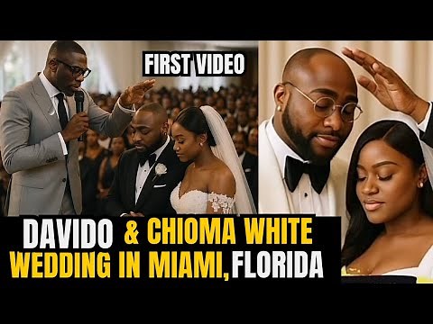 DAVIDO AND CHIOMA WHITE WEDDING IN MIAMI, FLORIDA, USA 🇺🇸 - FIRST VIDEO #chivido #chivido2025