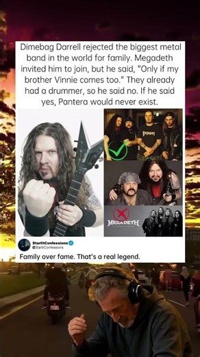 Dimebag Darrell turned down Megadeth for his brother #DimebagDarrell #Megadeth #metalhistory