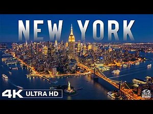 New York Night 4K 🗽 Manhattan Skyline, Times Square & Iconic City Lights After Dark