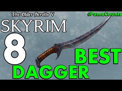 Top 8 Best One Handed Daggers In The Elder Scrolls Skyrim Remastered #PumaCounts