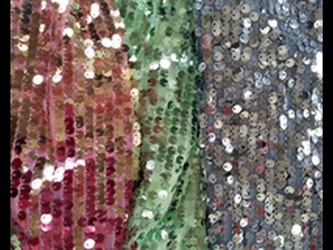 Amber Eden Sews with Sequined Fabric on It’s Sew Easy (804-2)