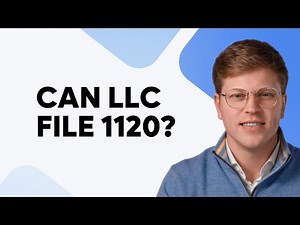 Can An LLC File 1120?