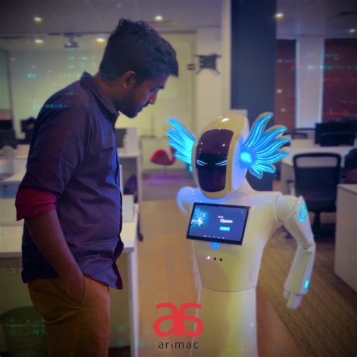 Our very own Diyazen redefining the world of Humanoid Robotics. Here’s the group of tech wizards behind this Sri Lankan marvel! #HumanoidRobotics #Diyazen #Arimac #CustomerConcierge | Arimac