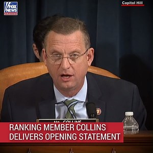 623K views · 10K reactions | "And at the end of the day, all this is about...a clock and a calendar because [Democrats] can't get over the fact Donald Trump is president of the United States and they don't have a candidate that they think can beat him." Rep. Doug Collins questioned "where is the impeachable offense" in his opening statement during the House Judiciary Committee's hearing on the Trump impeachment inquiry. https://fxn.ws/2s6ehTz | Fox News | Facebook