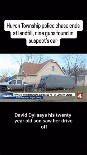 A high-speed chase involving an armed suspect in Huron Township ended Wednesday when officers cornered the vehicle at a landfill and took the driver into custody. 📖 https://www.clickondetroit.com/news/local/2026/02/27/high-speed-chase-through-huron-township-taylor-ends-at-landfill-with-armed-woman-in-custody/ | WDIV Local 4 / ClickOnDetroit