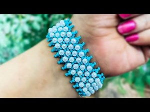 How To Make / Bracelet // Seed Bead Bracelet Tutorial // Netted Bracelet Tutorial-Easy & Quick Craft