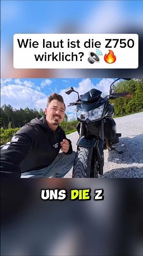 Wie laut ist die Z750 wirklich? 🔊🔥 #motorradvlog #soundcheck #kawasakiz750