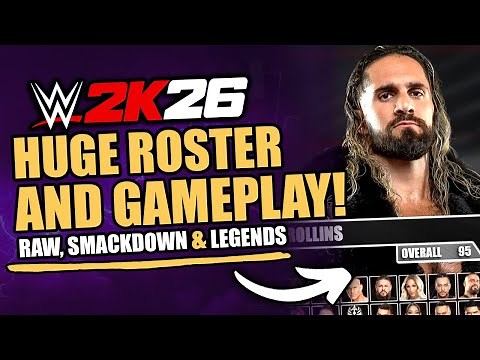 WWE 2K26 Full Roster: Raw, SmackDown & NXT Plus Gameplay!