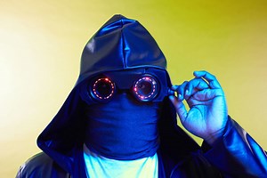 Watchmen's Sister Night NeoPixel Goggles