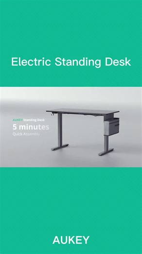 See how the AUKEY electric standing desk being installed in JUST 5 MINUTES!! 💥💥💡☝️You can be a magician too🎩🎩