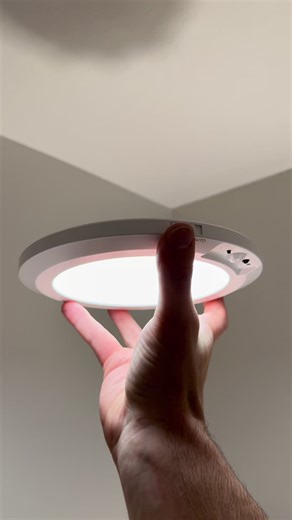 This is a magnetic recessed light for dark spaces #magneticlight #rechargeablelight