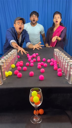 @aman_funny_chellenge_1818 on Instagram: "Amazing ball roll funny family challenge ✅#game #challenge #viralreels #viral #trading"