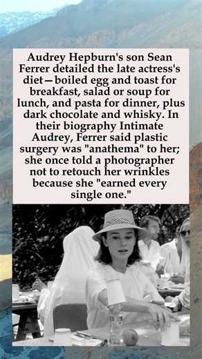 Audrey Hepburn's Son Details Her Diet Boiled Egg, Pasta & Whisky #AudreyHepburn #BreakfastAtTiffanys