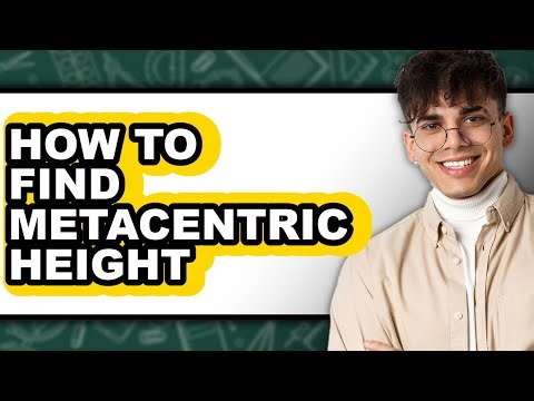 How to Find Metacentric Height (easy Method)