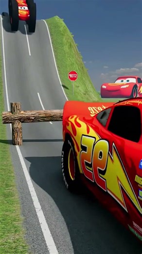 Long Capsule Car vs Logs Trap - BeamNG.drive